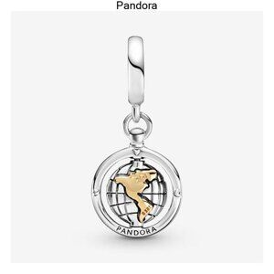 Pandora Silver and Gold World Charm Bracelet